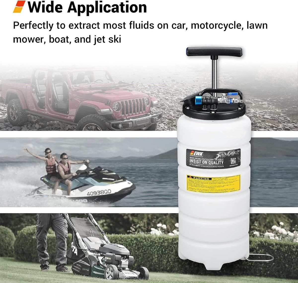 15L Pneumatic/Manual Oil Extractor Pump Q634