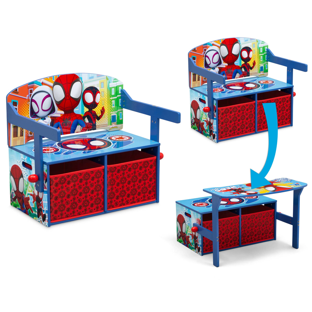 Blue/Red 2-in-1 Activity Bench and Desk T57119