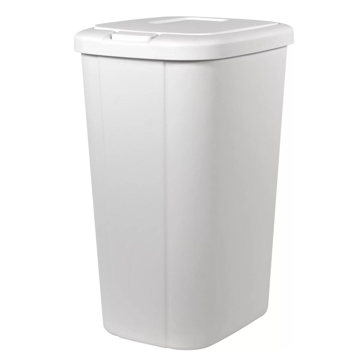 13.3-gal Touch Lid Trash Can, White (2 Pack) V336