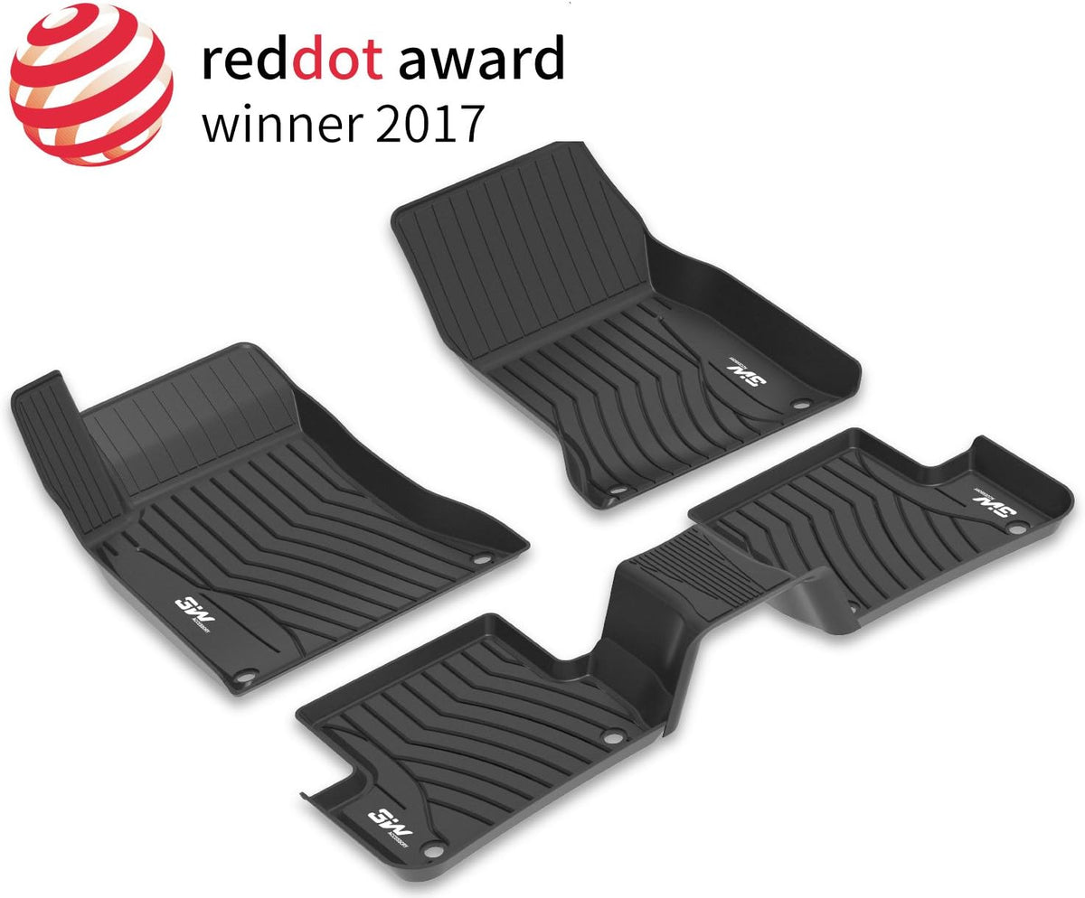 Black Pack of 2 Trunk Mat for Benz GLC O3651