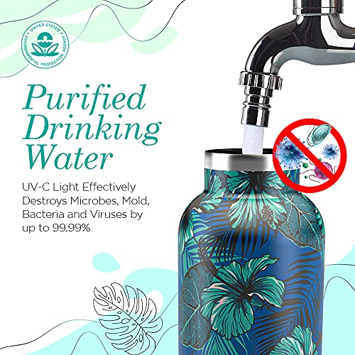 24 Oz Insulated Stainless Steel UV Water Bottle D232104