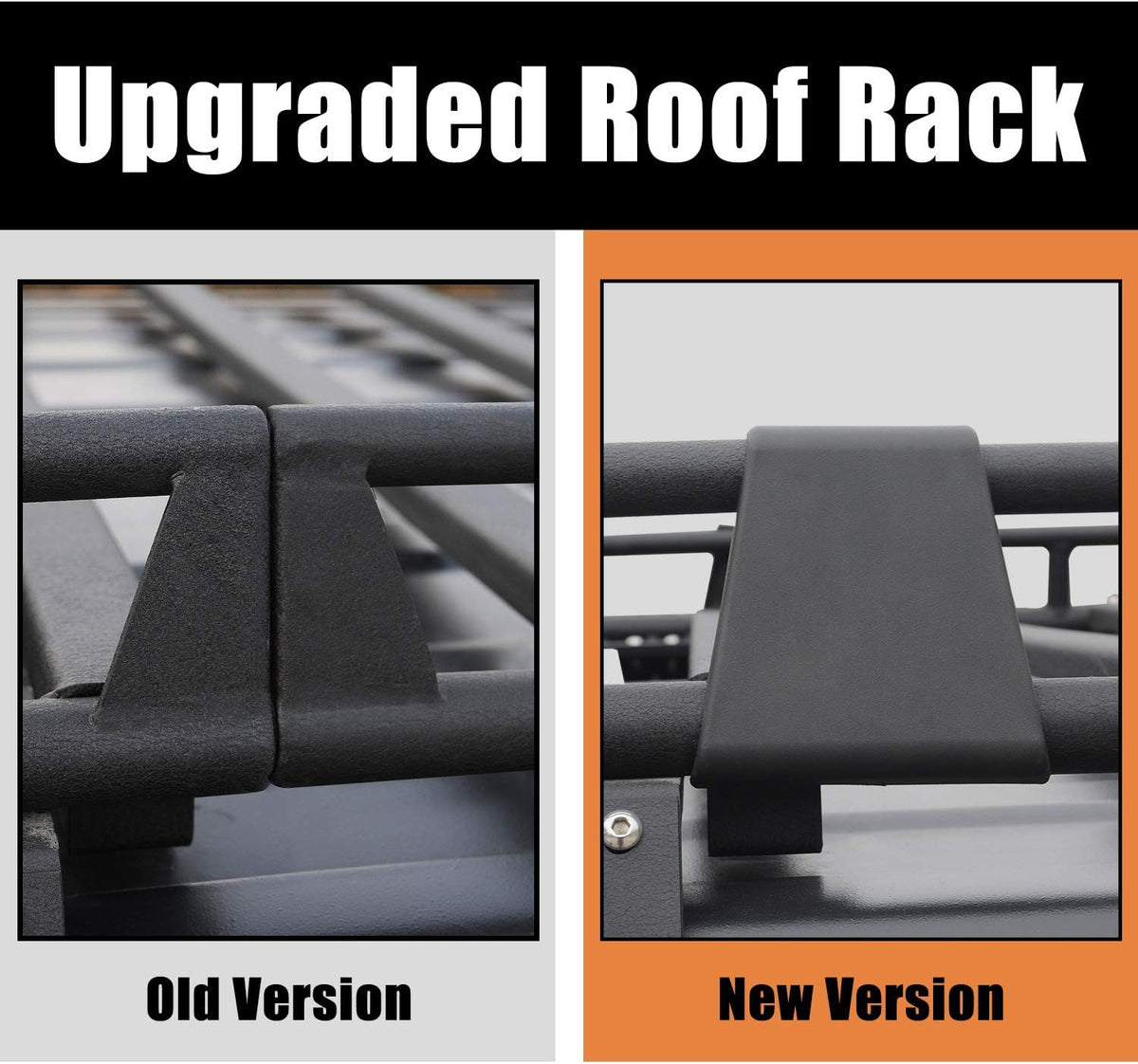 Black Steel Roof Cargo Basket Rack U523065