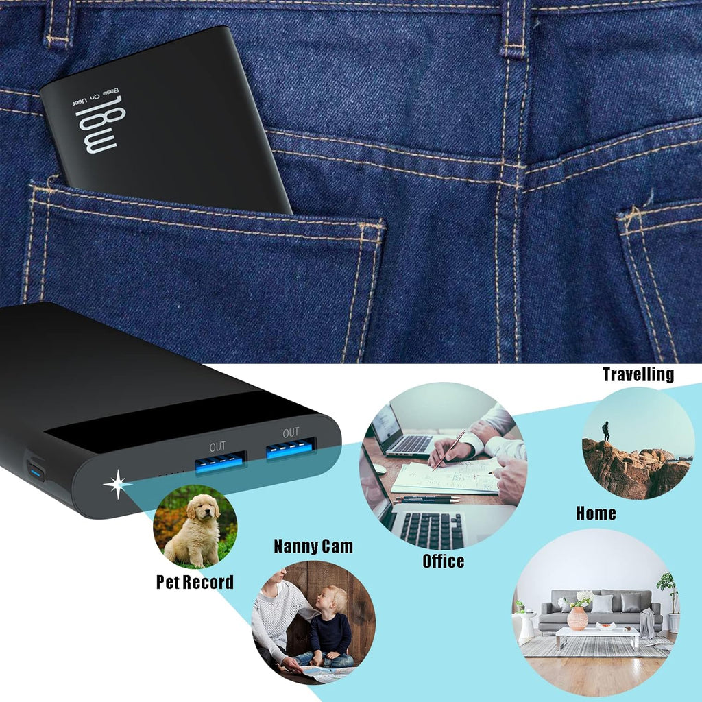 10000mAh Power Bank with Smart WiFi Camera I513