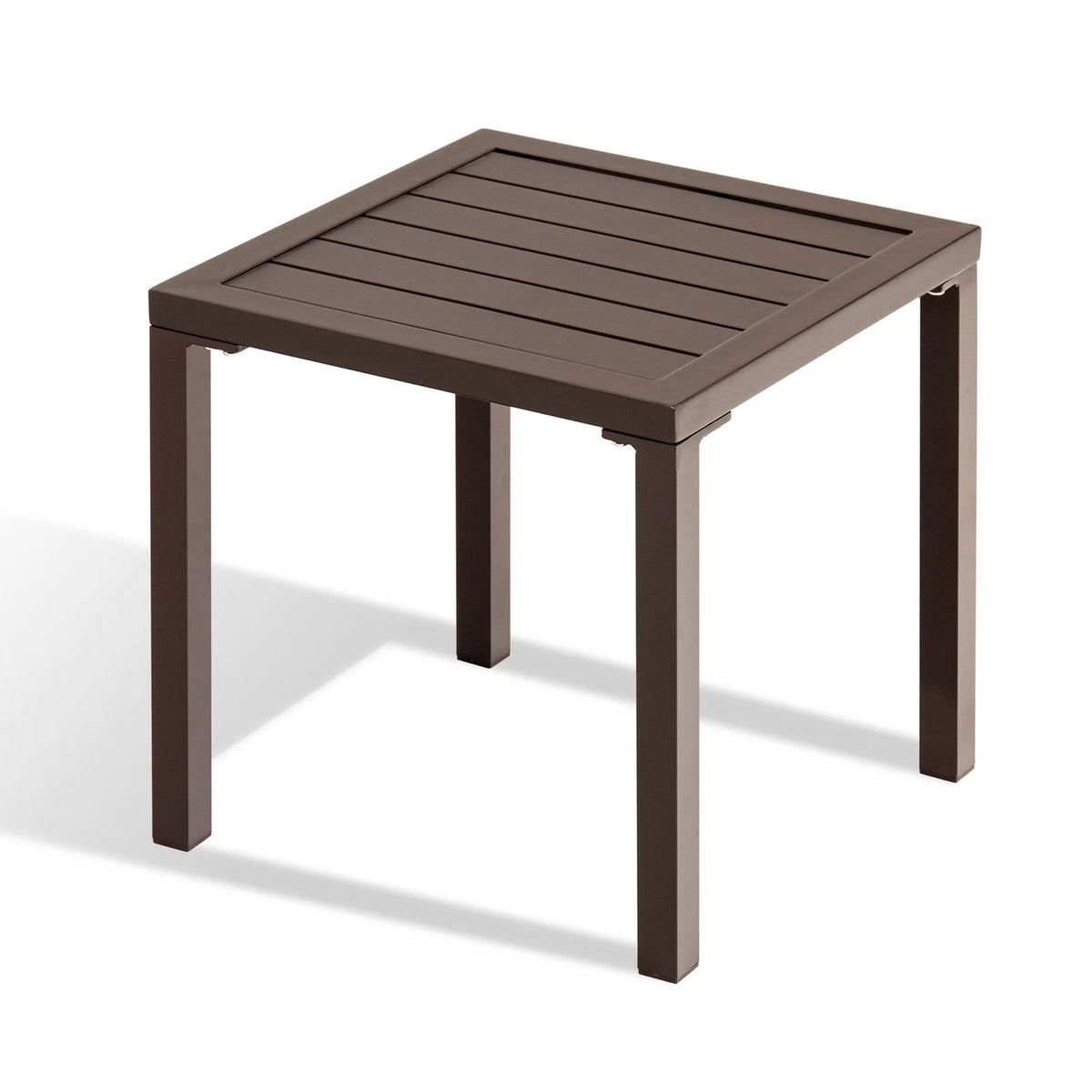Brown Square Aluminum Bistro Table R3272