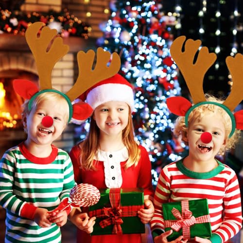 12 PCS Christmas Reindeer Antlers Headband J54314