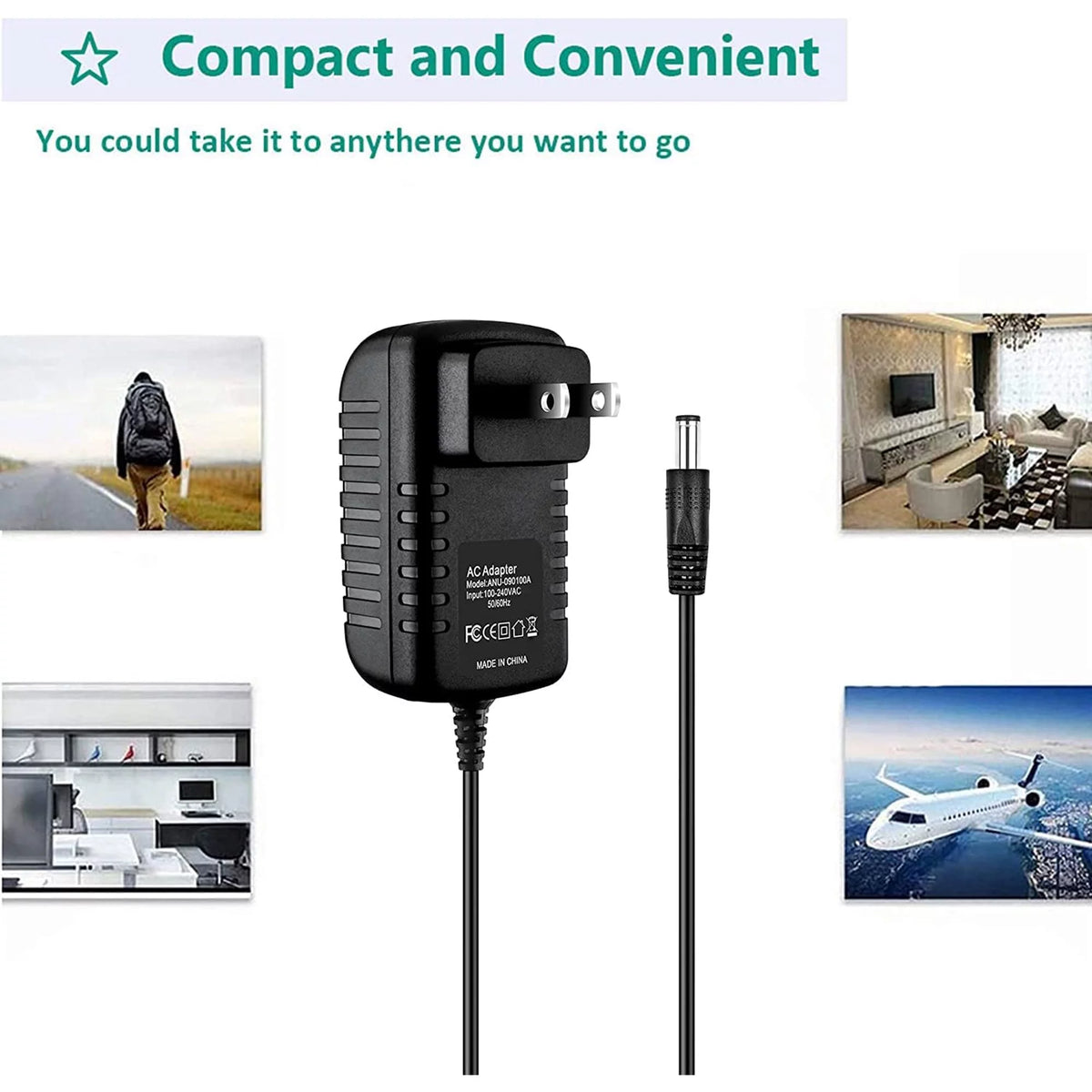 AC/DC Adapter Power Supply Cord J1378