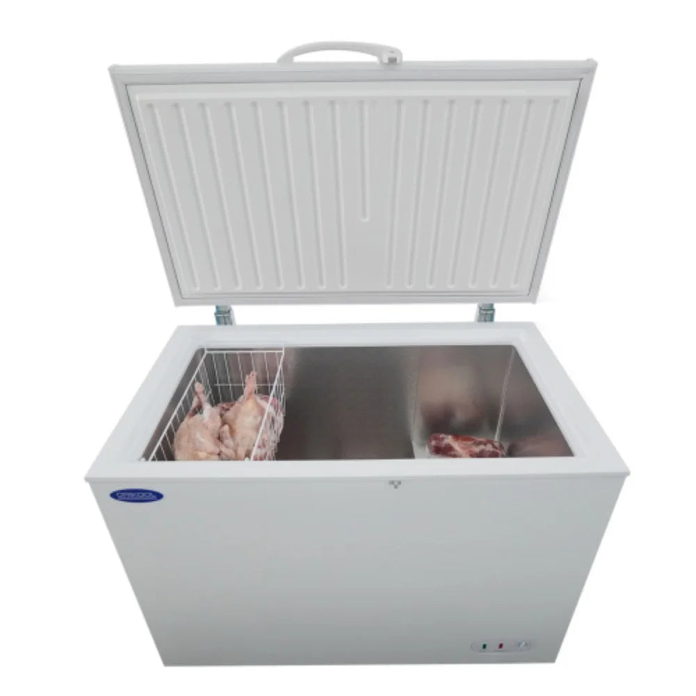 9.9 Cu.ft White Steel Chest Freezer E505