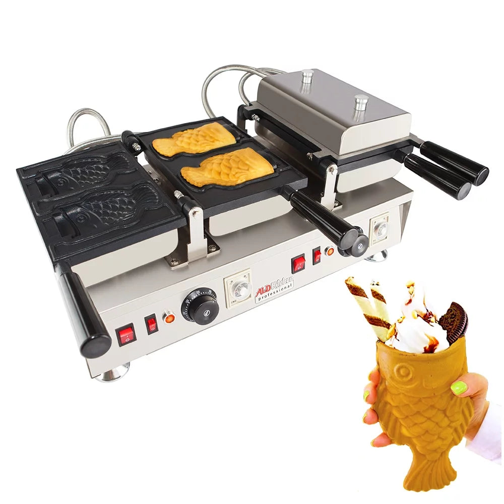 Stainless Steel Taiyaki Maker with Cast Iron Pan H85634