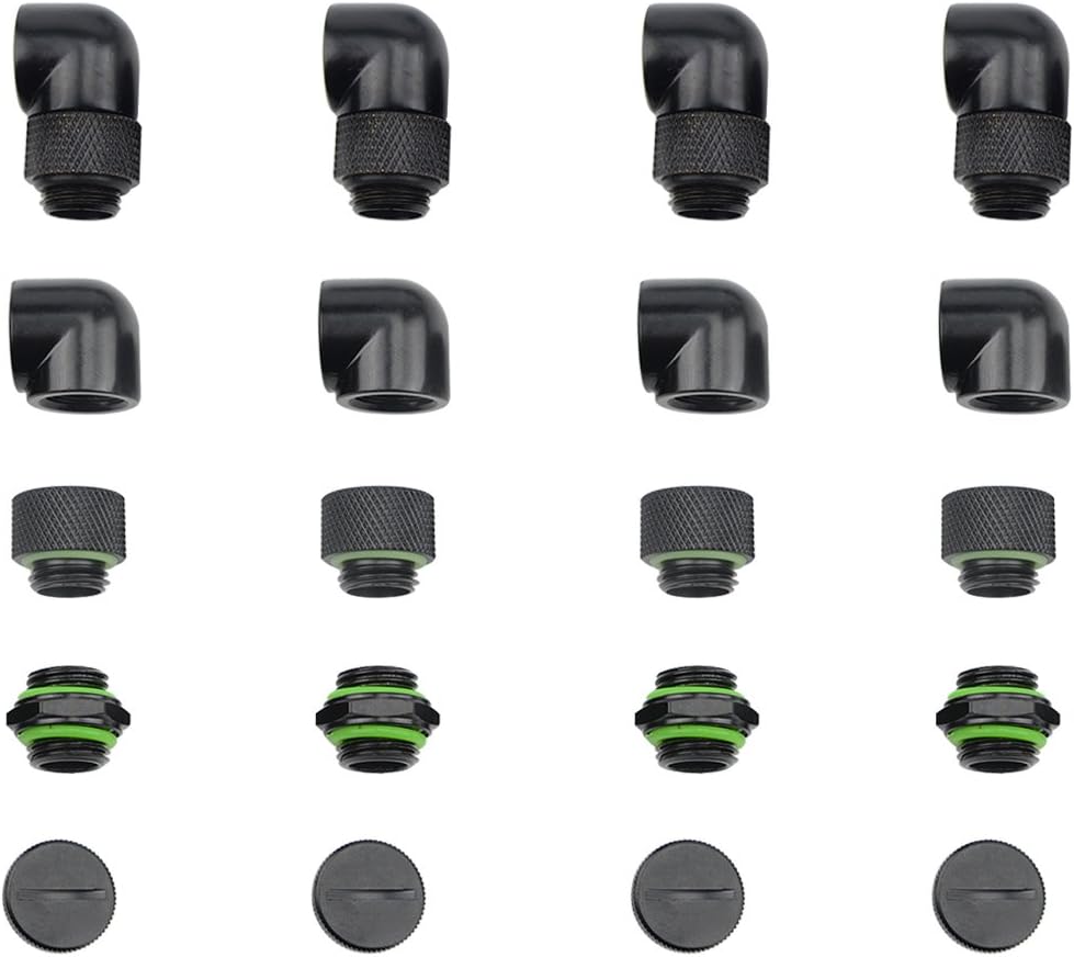 20 PCS Silver Chrome G1/4" Plug Fittings Y365190
