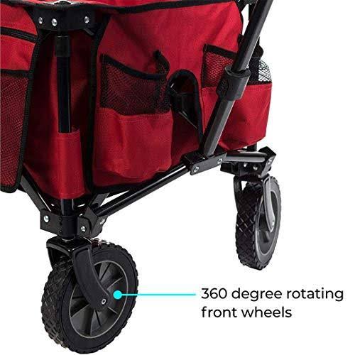 Red Folding Camping Wagon H449084