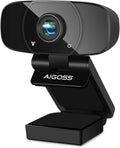 Black Webcam with Microphone and Tripod Stand U954671