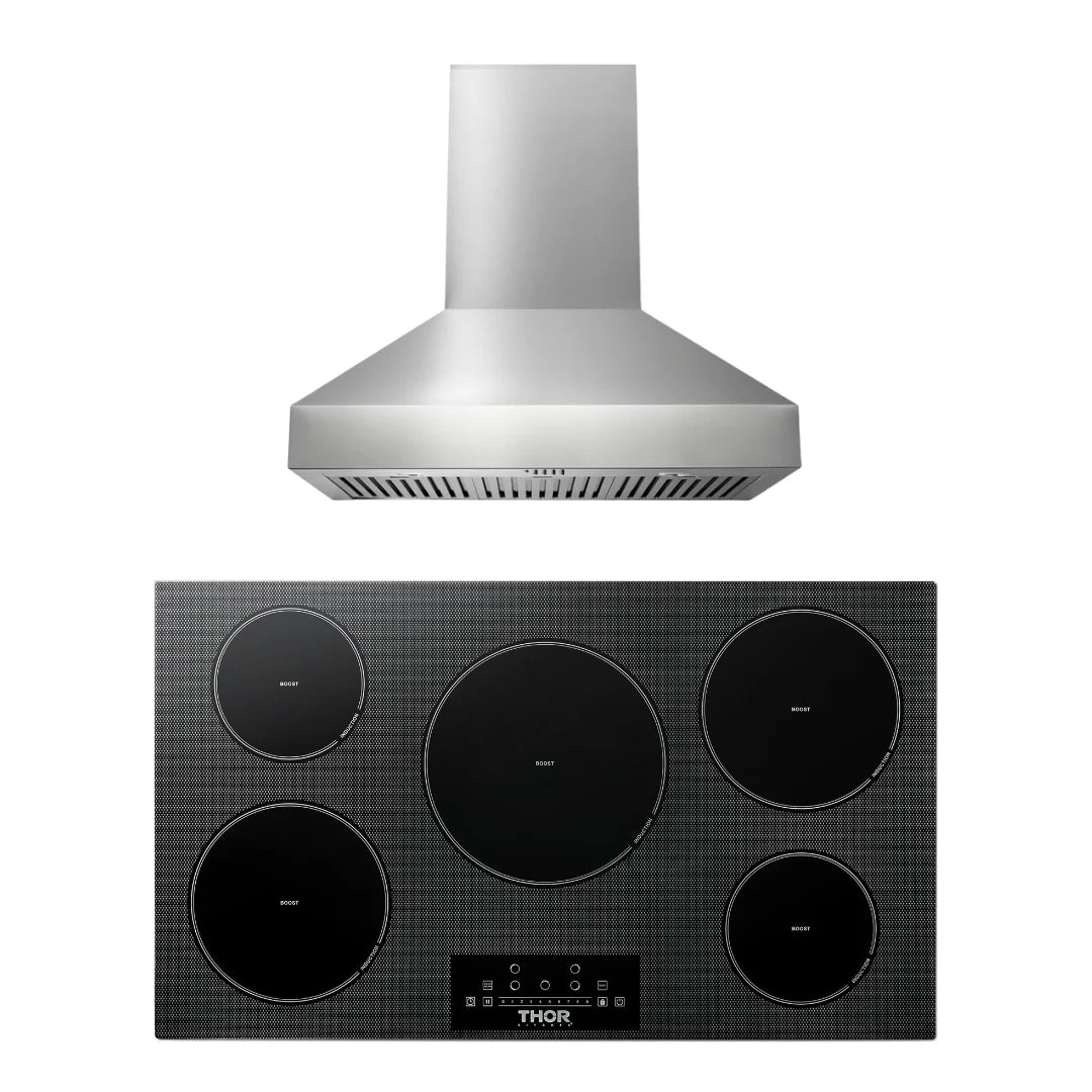 36 Induction Cooktop, Range Hood D86331