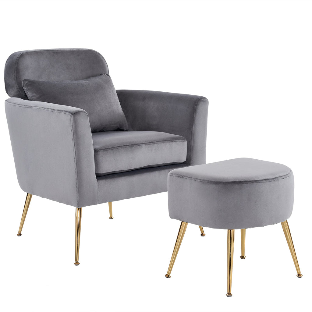 Dark Gray Flannelette Single Chair V961