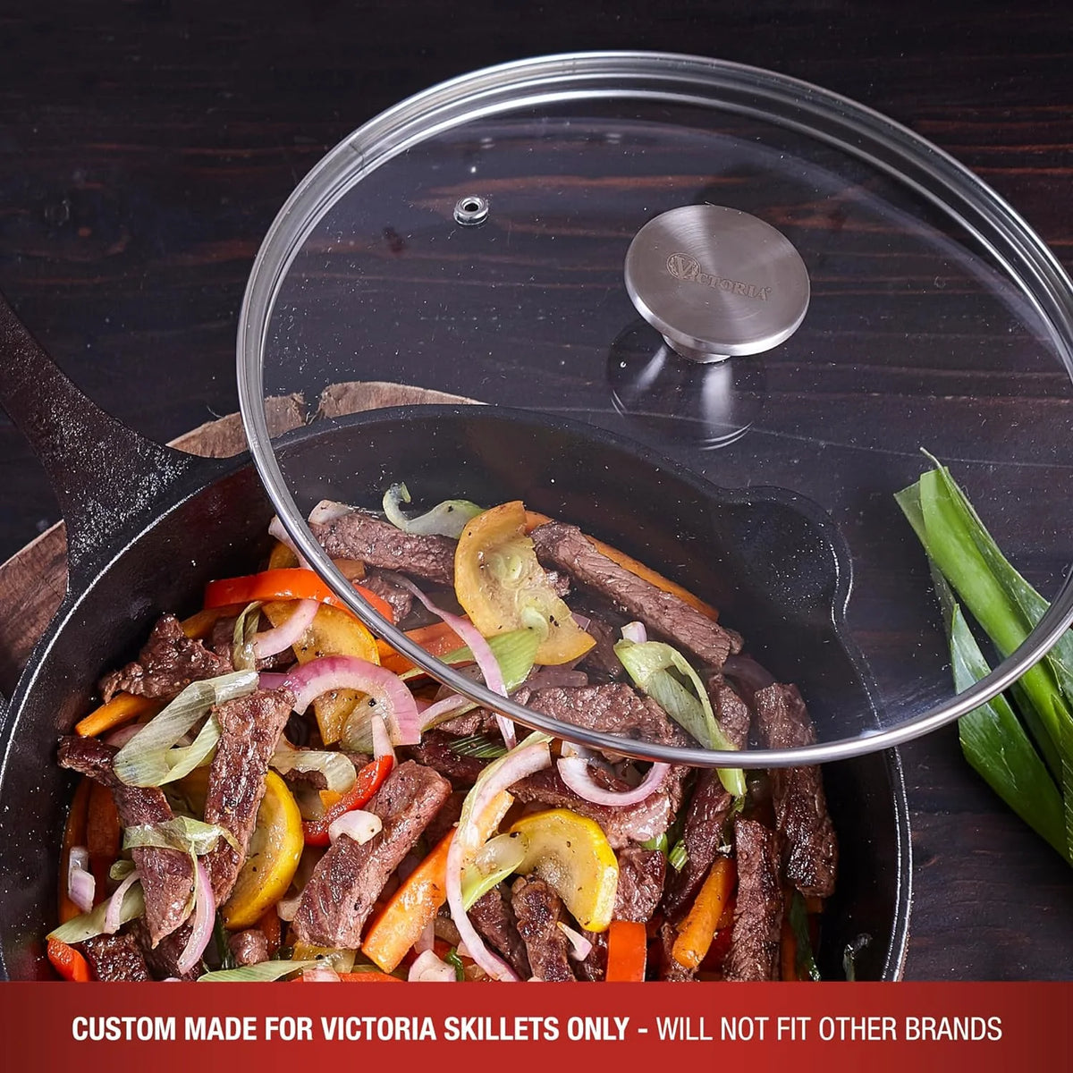 10-Inch Glass Lid for Cast-Iron Skillet or Pan Y864132