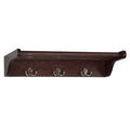 Mahogany Wall Mounted Coat Rack T7701
