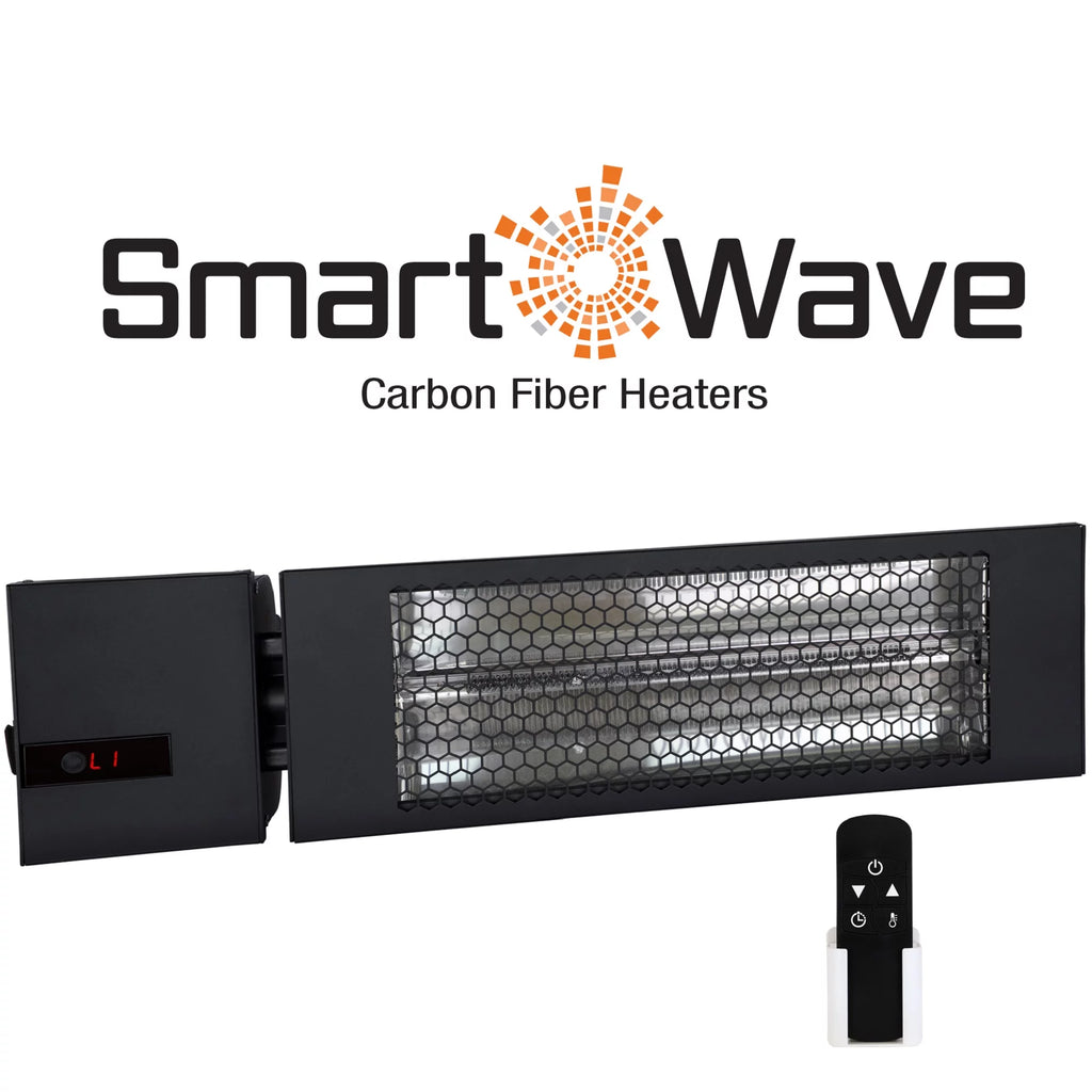 24" Infrared Radiant Indoor/Outdoor Patio Heater with Remote, 1500W B4953