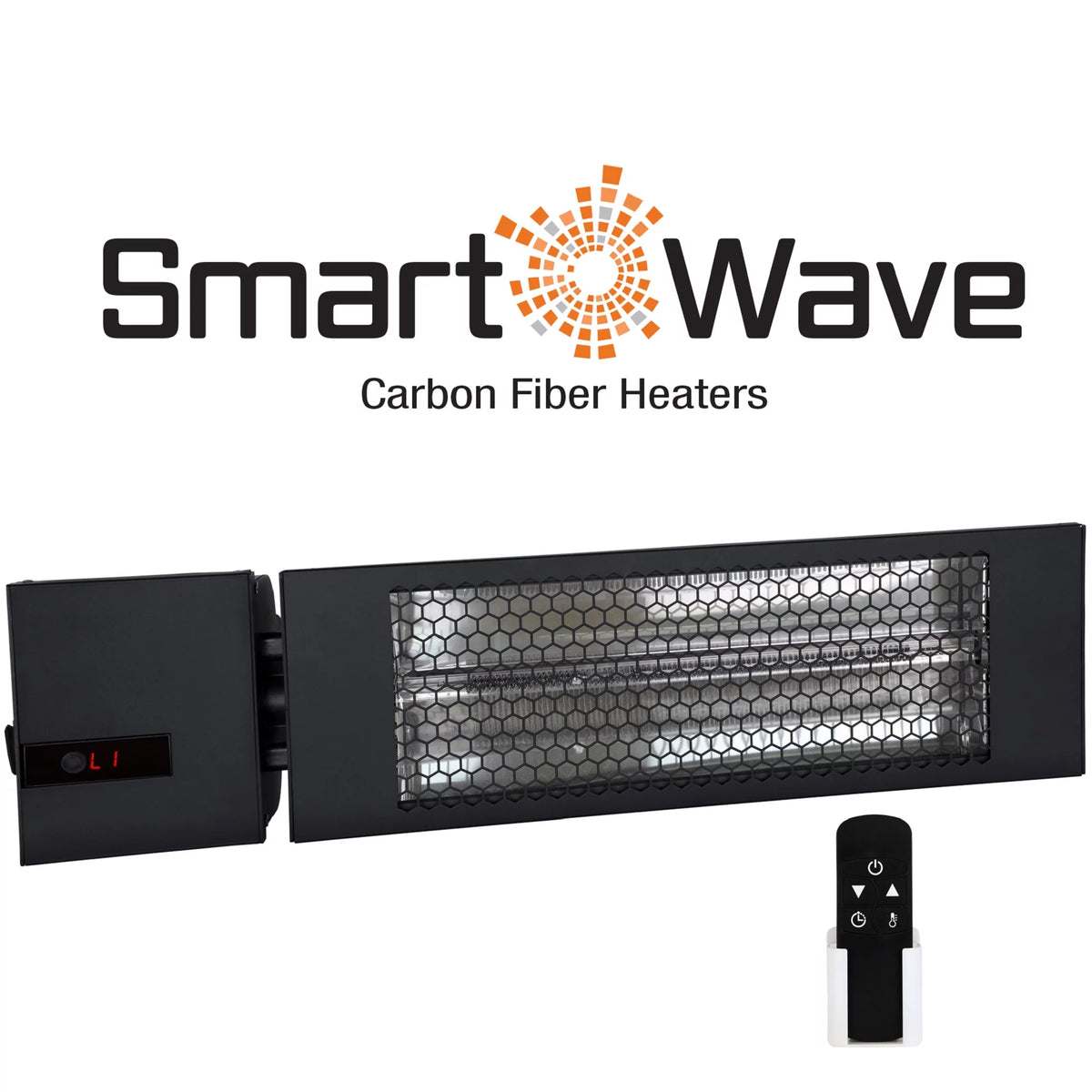 24" Infrared Radiant Indoor/Outdoor Patio Heater with Remote, 1500W B4953