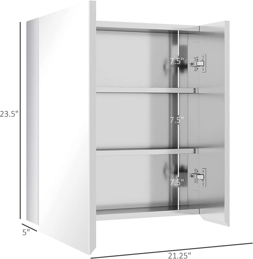 Wall Mounted Medicine Cabinet with Mirror B4517