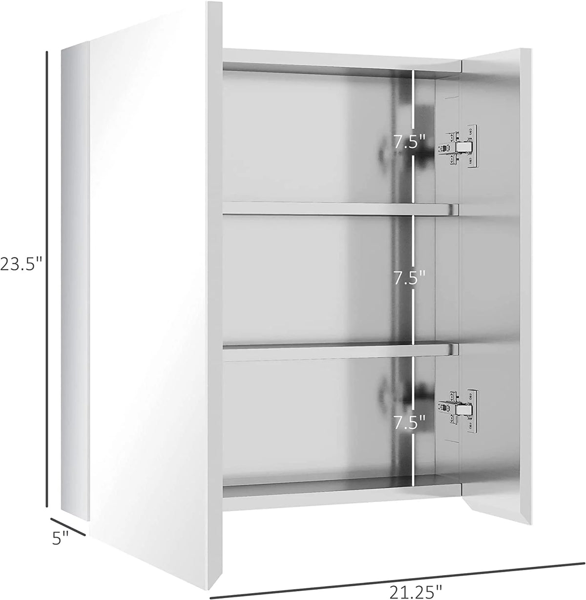 Wall Mounted Medicine Cabinet with Mirror B4517