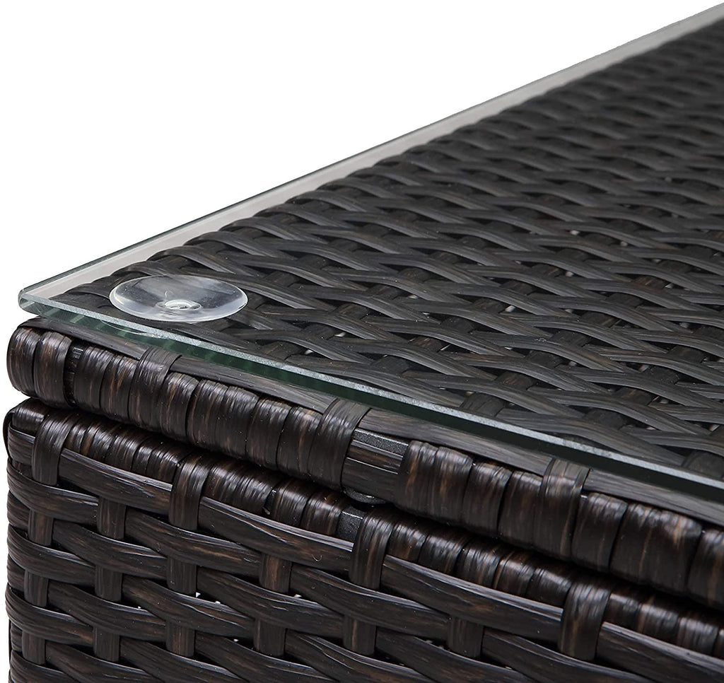 Tan Resin Wicker Modular Sectional G789