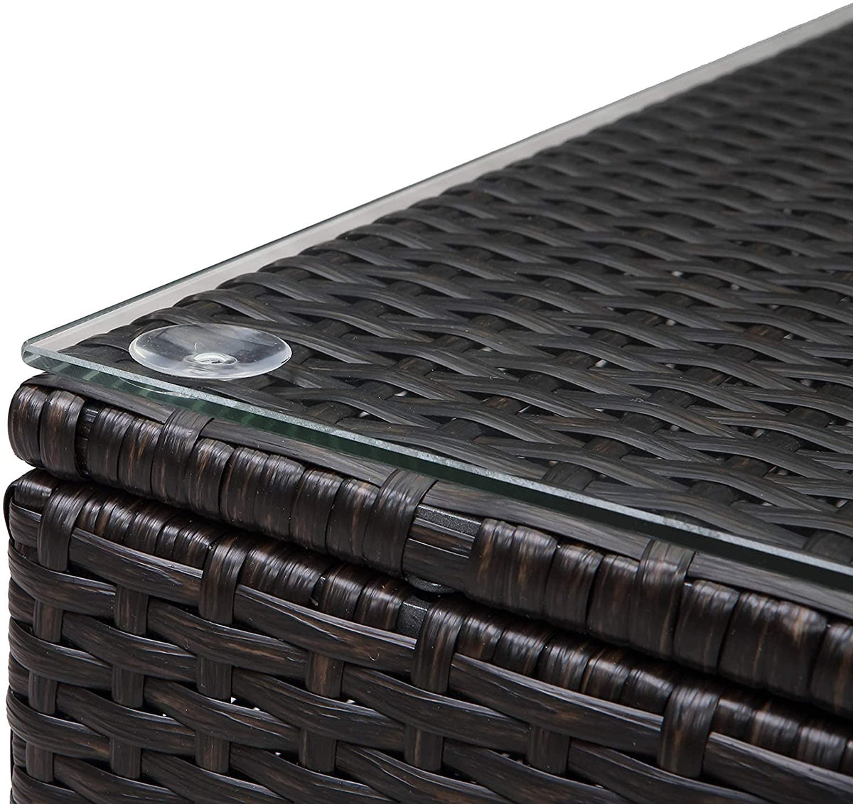 Tan Resin Wicker Modular Sectional G789