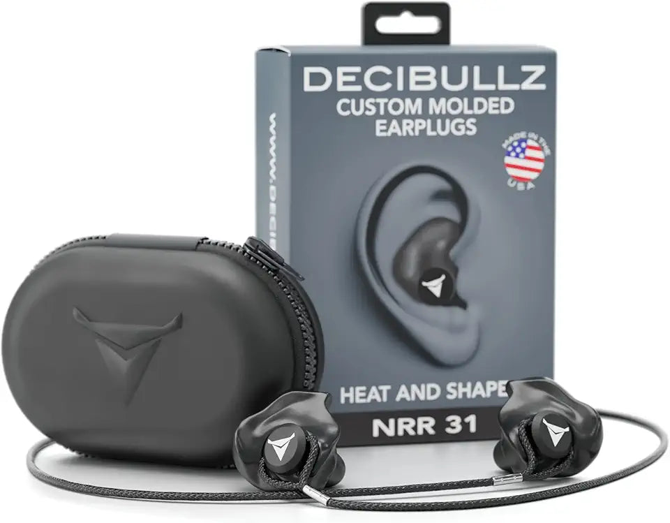 Black Custom Molded Earplugs M617
