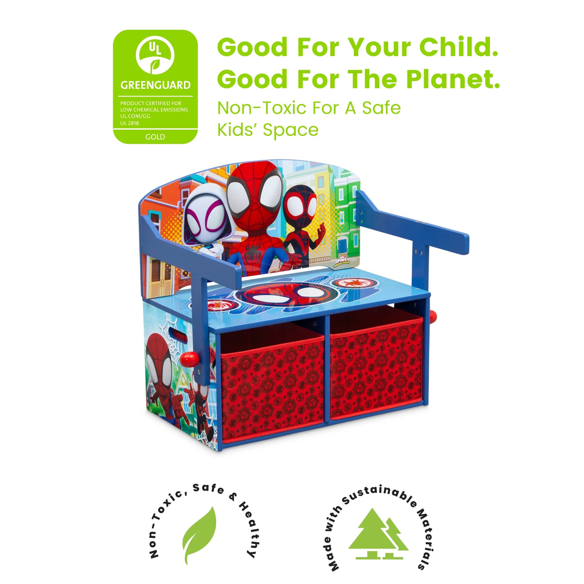 Blue/Red 2-in-1 Activity Bench and Desk T57119