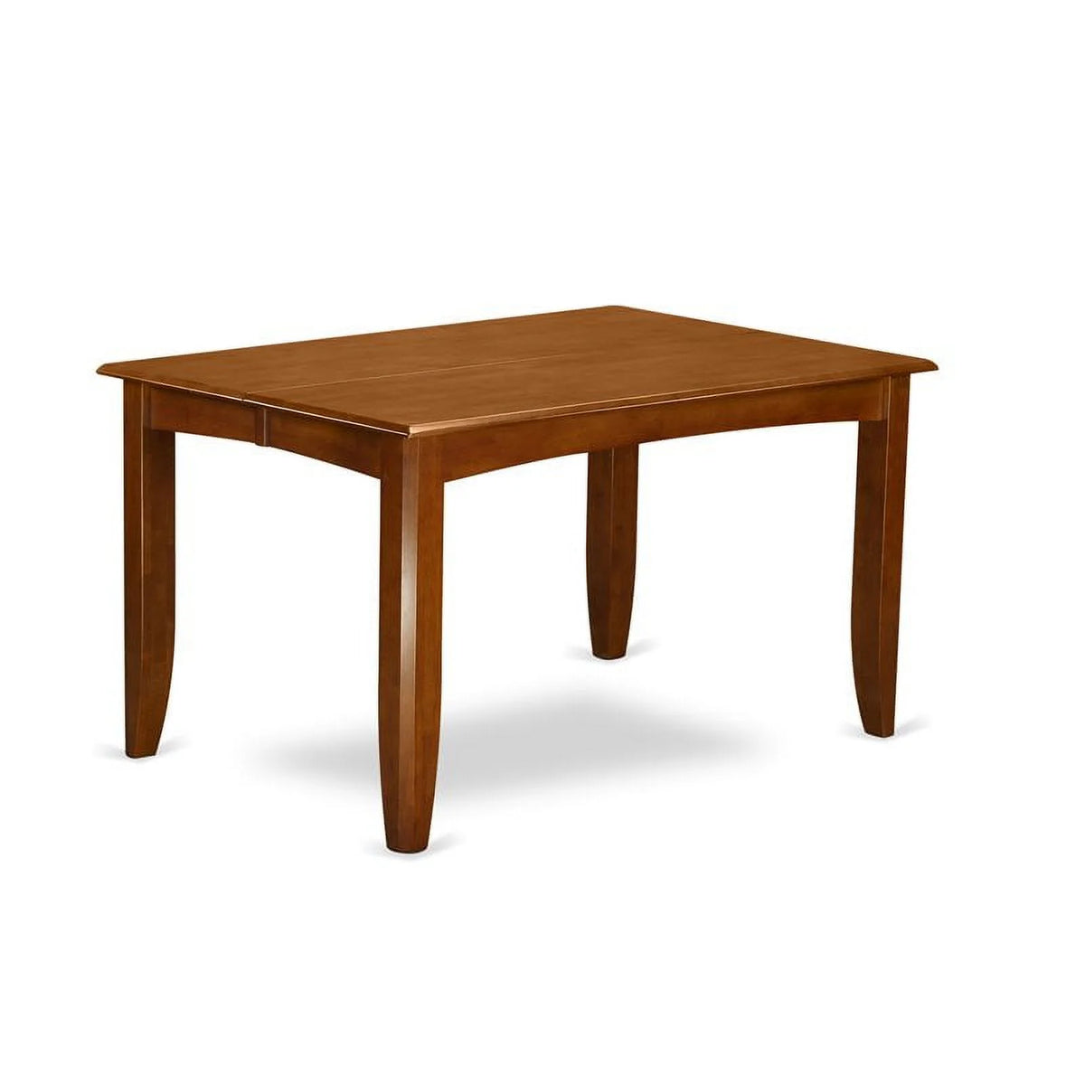 Modern Square Wood Dining Table in Saddle Brown J2871