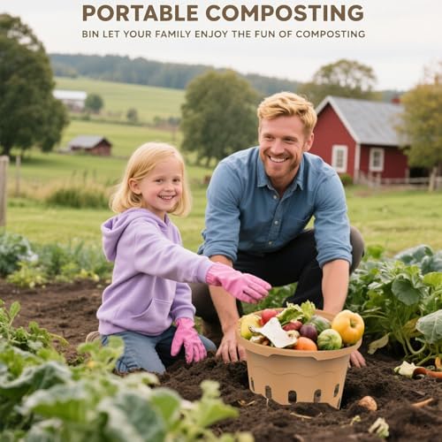 8L Worm Composter Bin with Aeration B190035