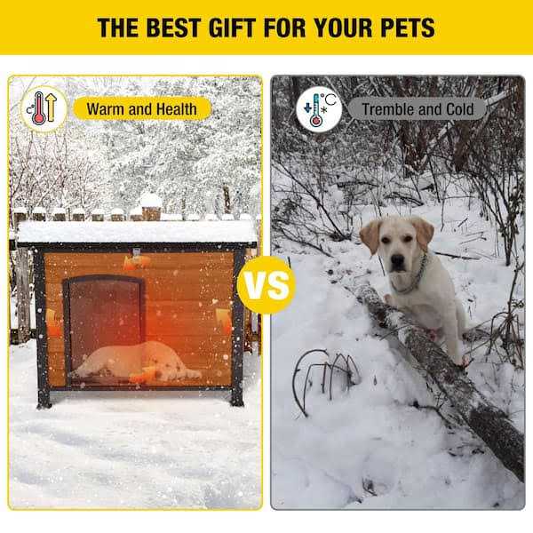 Insulated Outdoor Dog House with Liner D43680