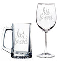 Beer Mug and Wine Glass Set S79194