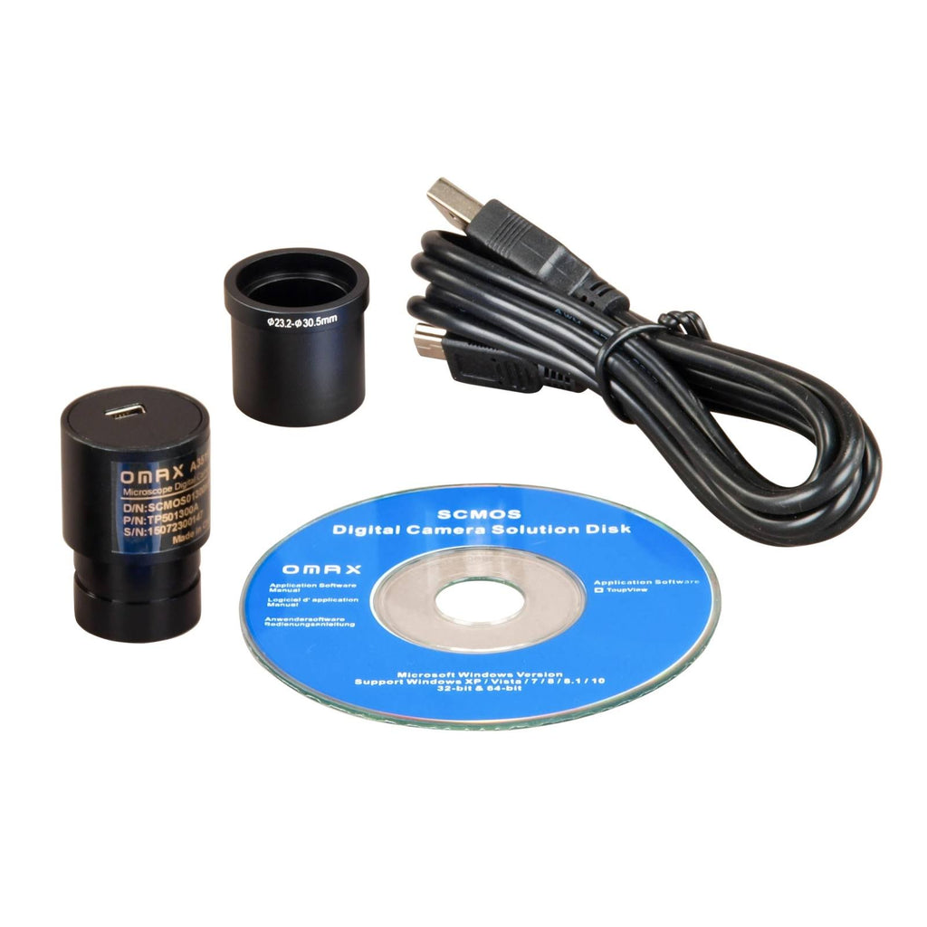 Binocular Stereo Microscope with Dual LED Lights and 1.3MP USB Camera L64864