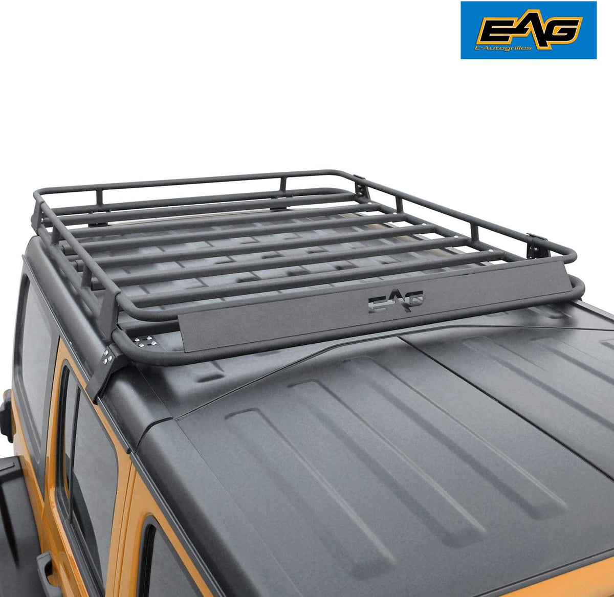 Black Steel Roof Cargo Basket Rack U523065
