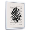 Tropical Palm Leaf Painting on Canvas U58321