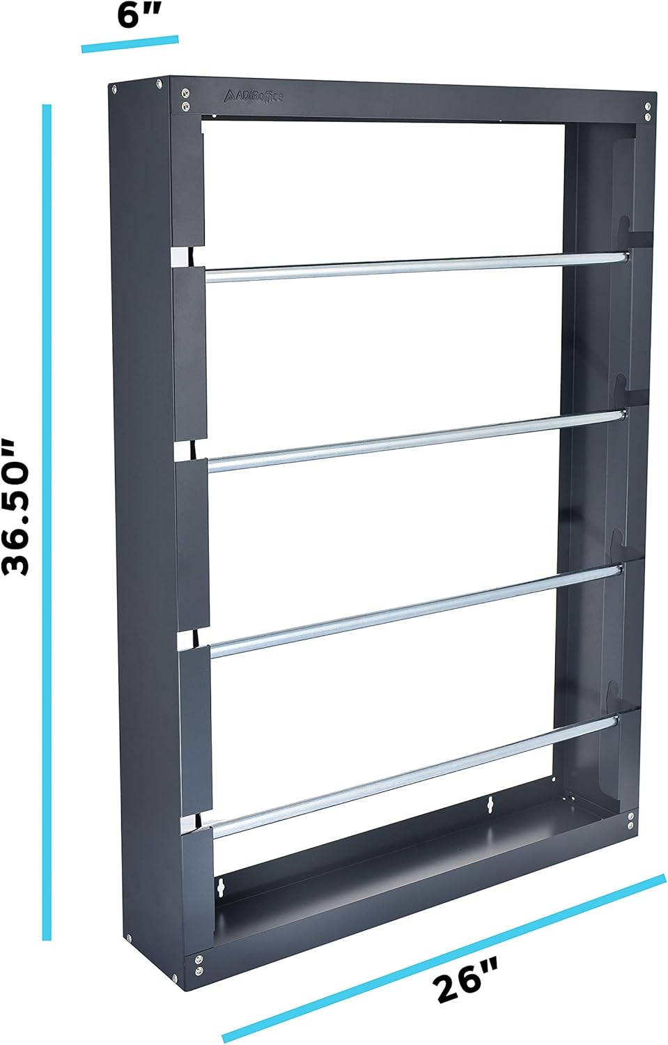 Wire Spool Rack, 4 Rods, Grey U4608