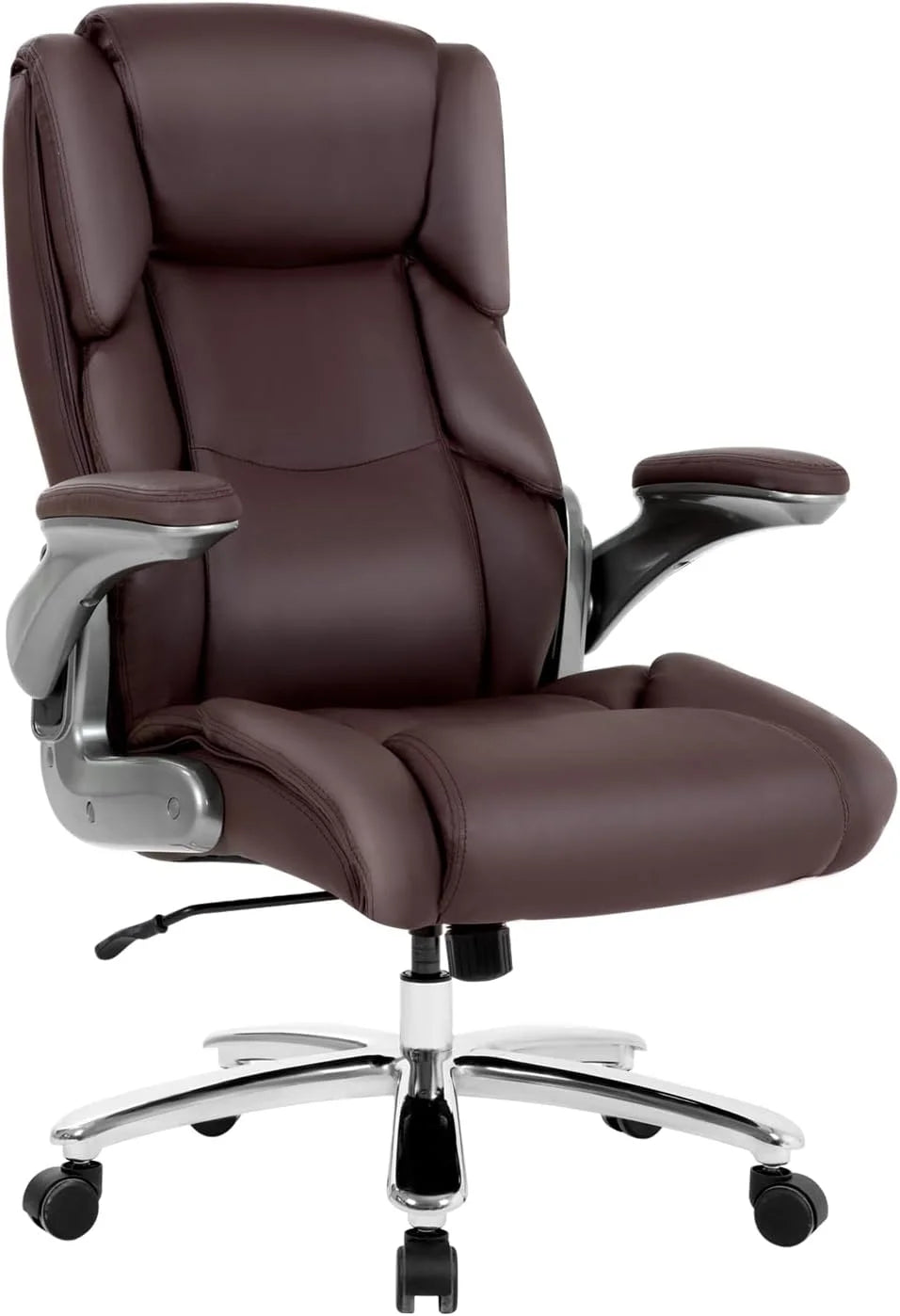 Big and Tall Brown Leather Office Chair 400lbs Z88653