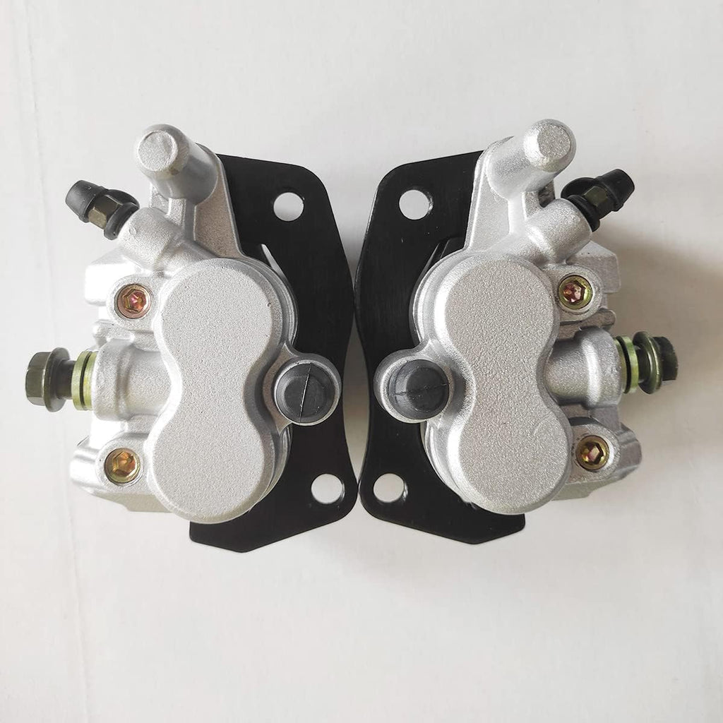 Front Left Right Brake Caliper with Pads, Mounting Bracket Pack of 2 D45664