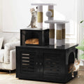 Cat Litter Box Enclosure with Cat Tree L113033