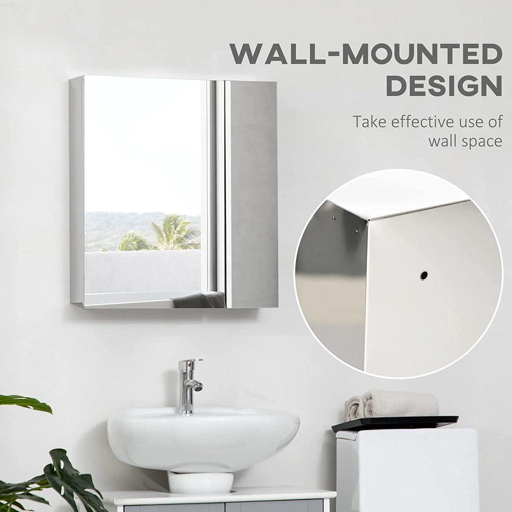 Wall Mounted Medicine Cabinet with Mirror B4517