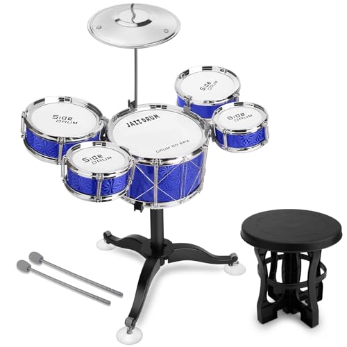 Blue 8 Piece Toddler Jazz Drum Kit S2476