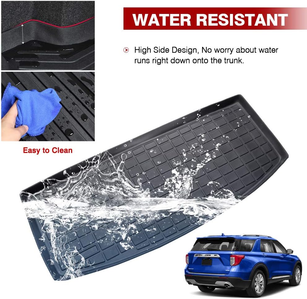 Black Pack of 2 Cargo Liner for Ford Explorer G5306