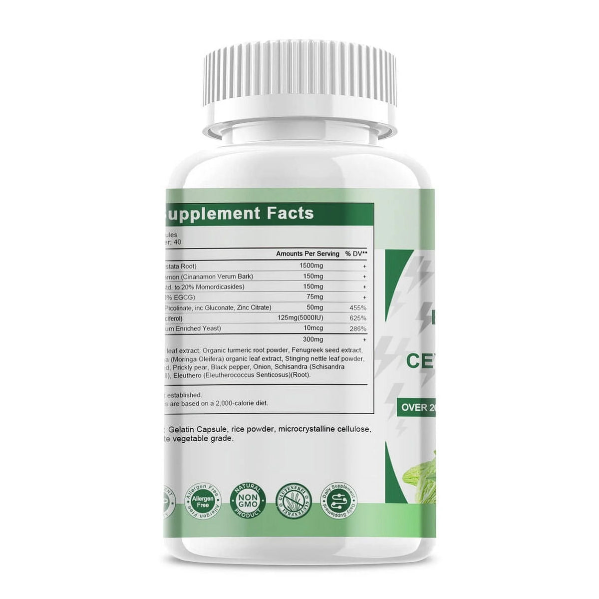 Berberine Supplement 1500mg 120 Capsule M488