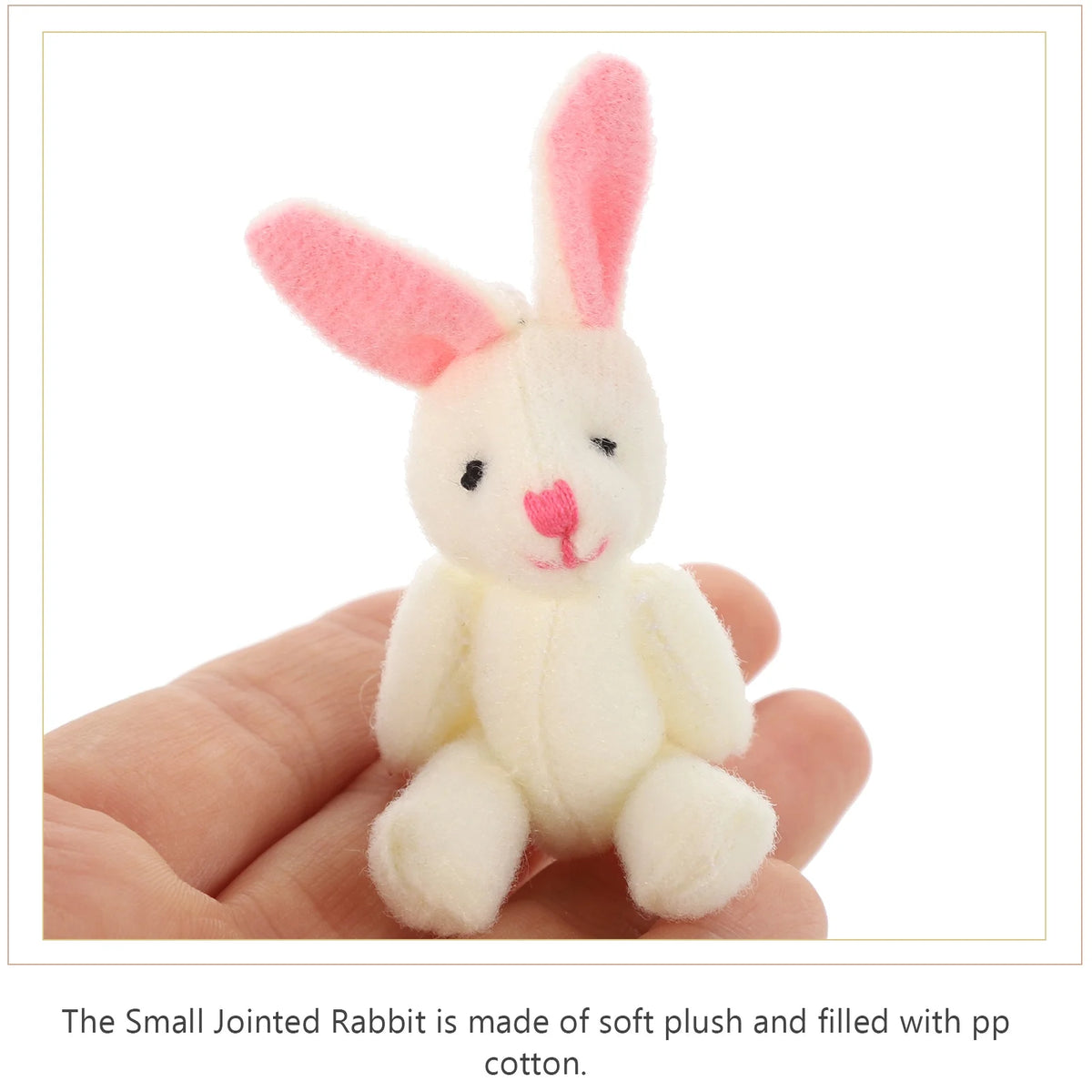15 Pcs Mini Plush Toy Bunny Stuffed Animal D569