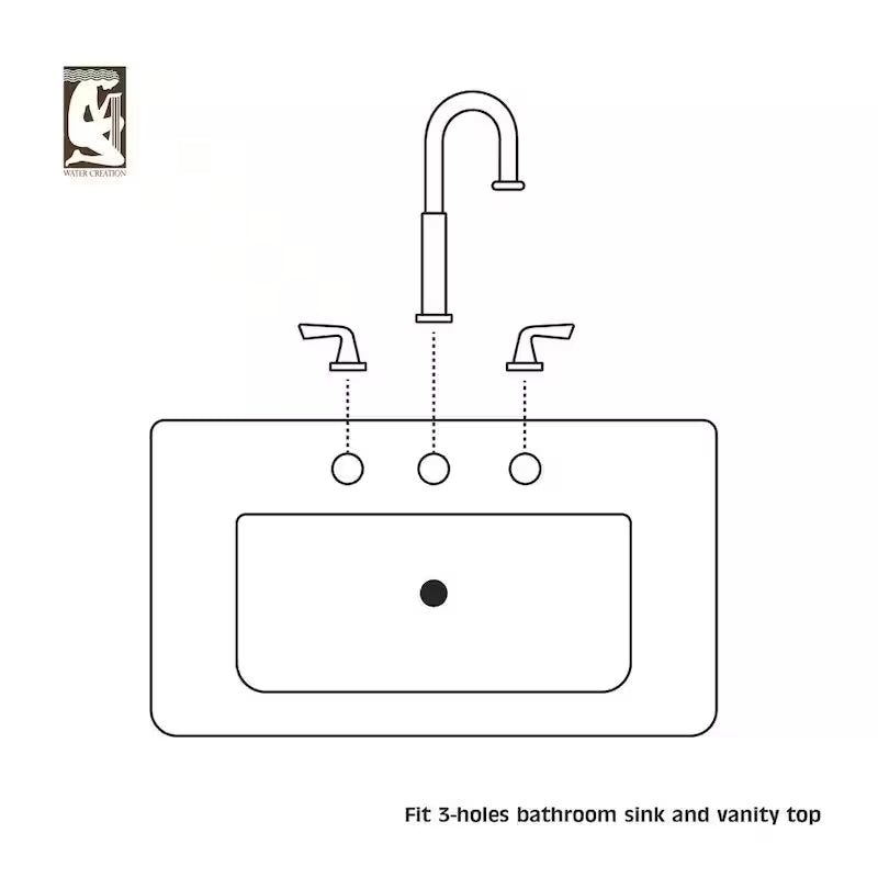 8 in. Widespread 2-Handle Bathroom Faucet with Pop-Up Drain K208