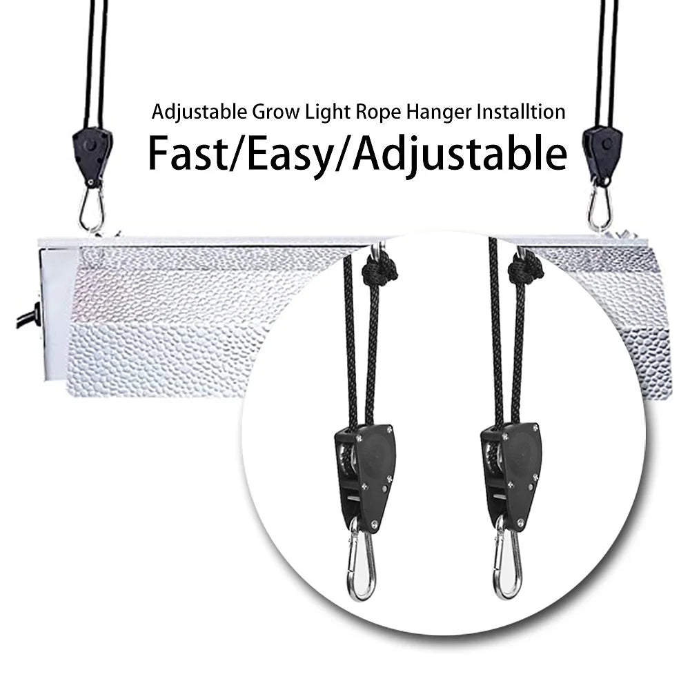 8pcs Heavy Duty Pulley Ratchets Rope Clip Hanger Set P87712