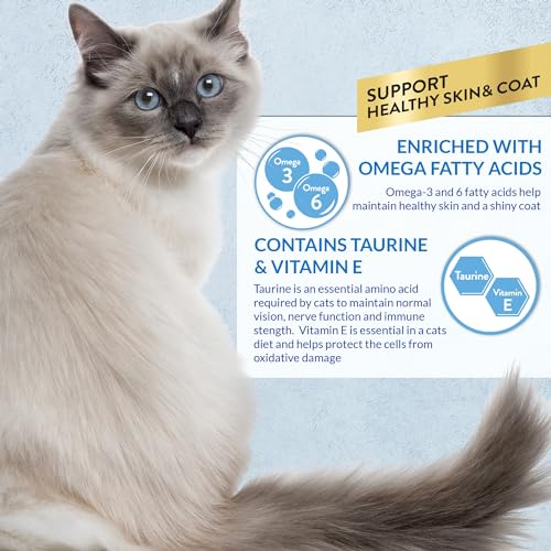 Lickable Purée Natural Cat Treats with Omega Oils, Taurine and Vitamin E, 50 Tubes G2794