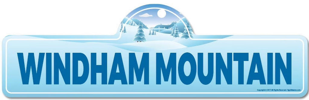 Windham Mountain Street Sign Indoor Outdoor Ski Décor M46028