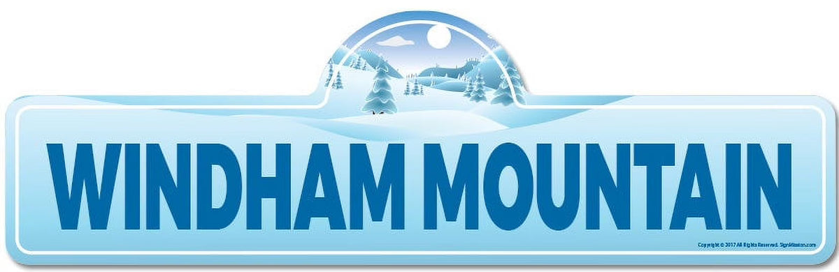 Windham Mountain Street Sign Indoor Outdoor Ski Décor M46028