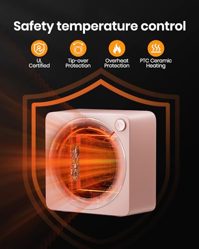 500W PTC Ceramic Portable Mini Electric Space Heater L32550
