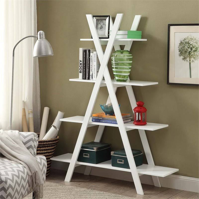 White 4 Shelf Bookcase K969400